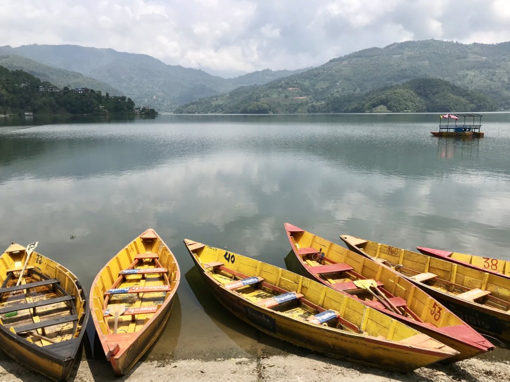 nepal pokhara begnas lake rupa lake boats