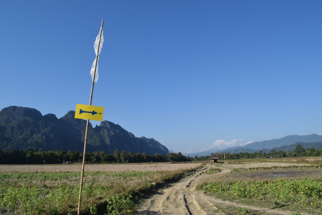 Signboards pointing to pha poak viewpoint