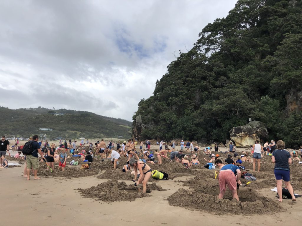 New Zealand North Island Hot Water Beach Digging