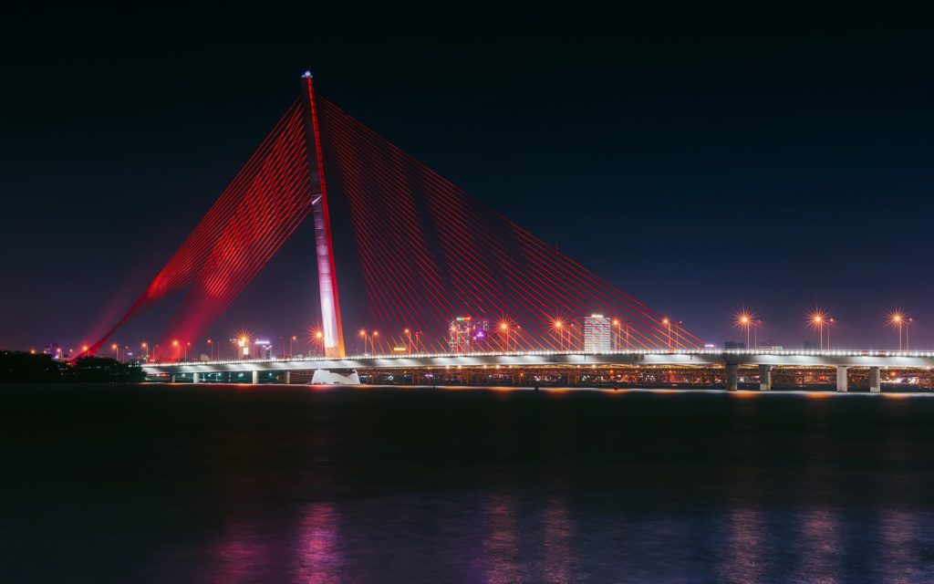Da Nang Bridge Night Light Show
