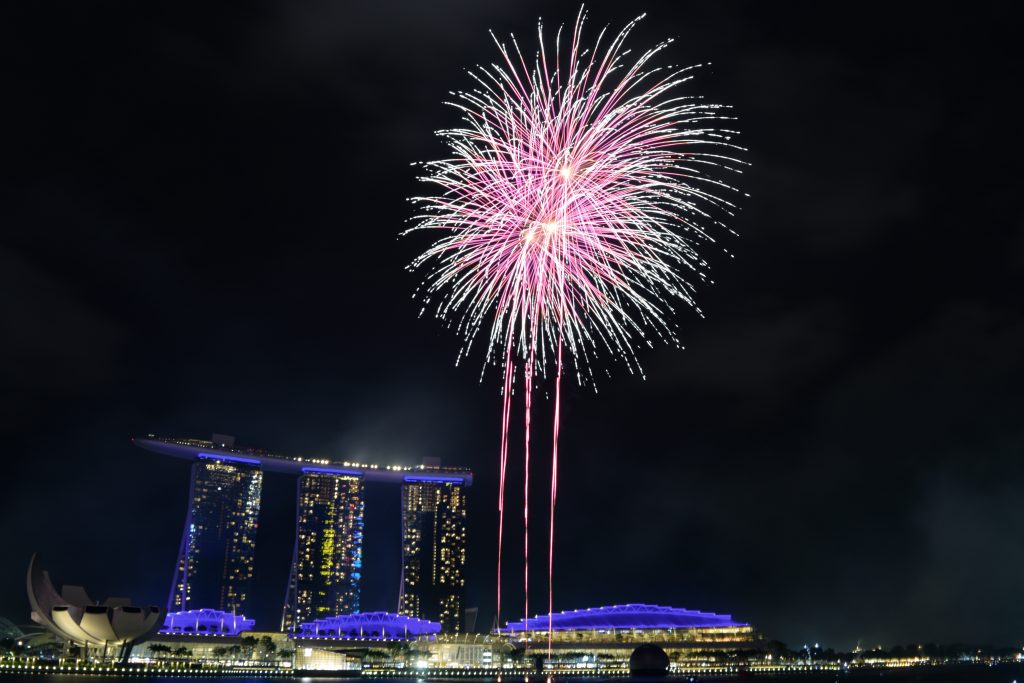 Singapore Marina Bay Countdown Fireworks 2